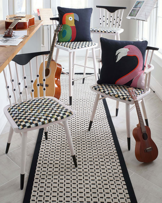 From fresh and functional dining tables & seating to gorgeous kitchen canisters to inviting lighting fixtures to whimsical window treatments, our kitchen furnishings are sure to bring smiles. These are the finishing touches that turn the space into an inviting place to gather and relax.