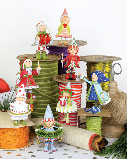 Dash Away, inspired by the classic Christmas poem “ ’Twas the Night Before Christmas,” features Santa’s eight reindeer ready to take flight around the world, assisted by their delightfully dedicated elves, Santa, and Mrs. Santa.