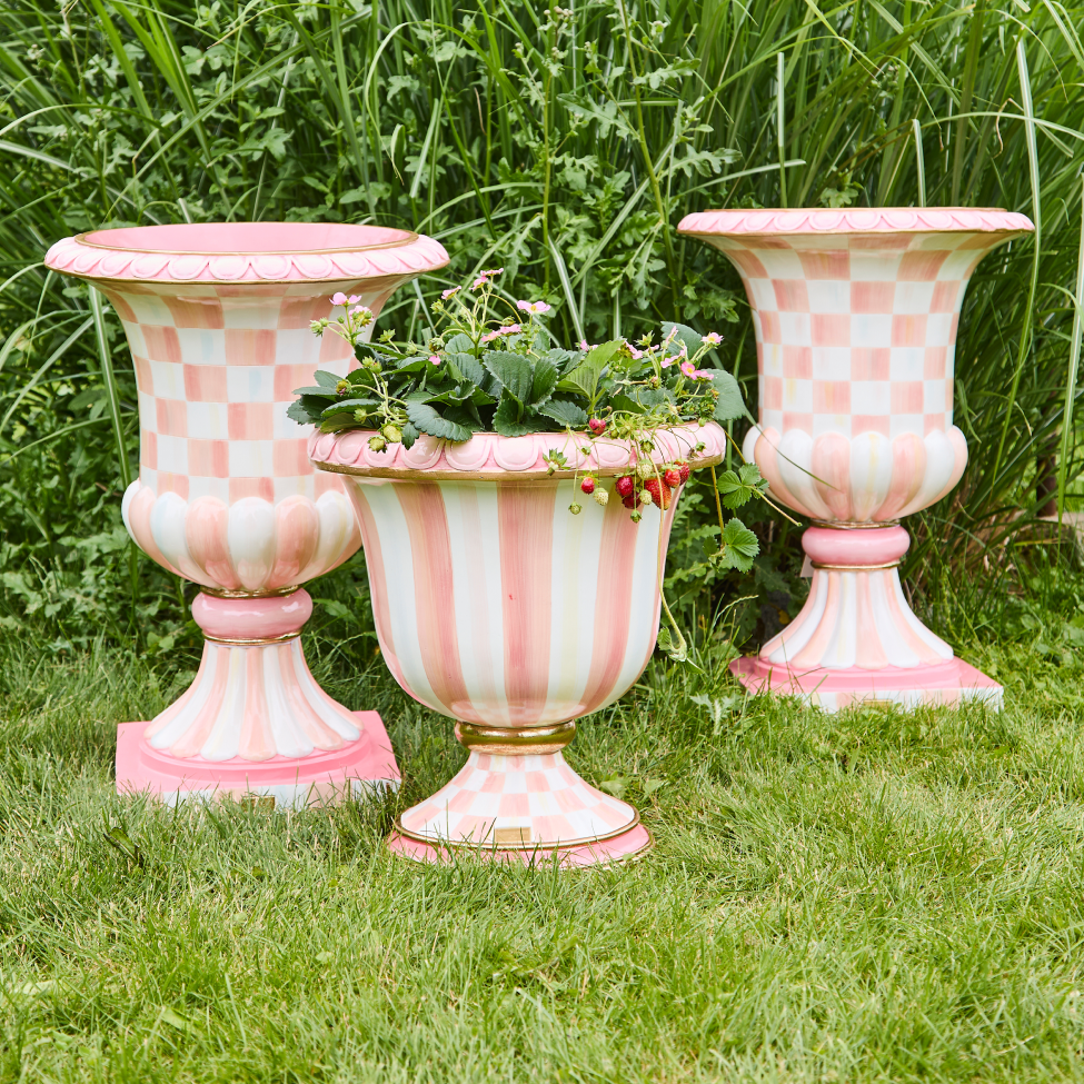 Stylish Homes For Every Plant featuring our iconic Urn in Rosy Check