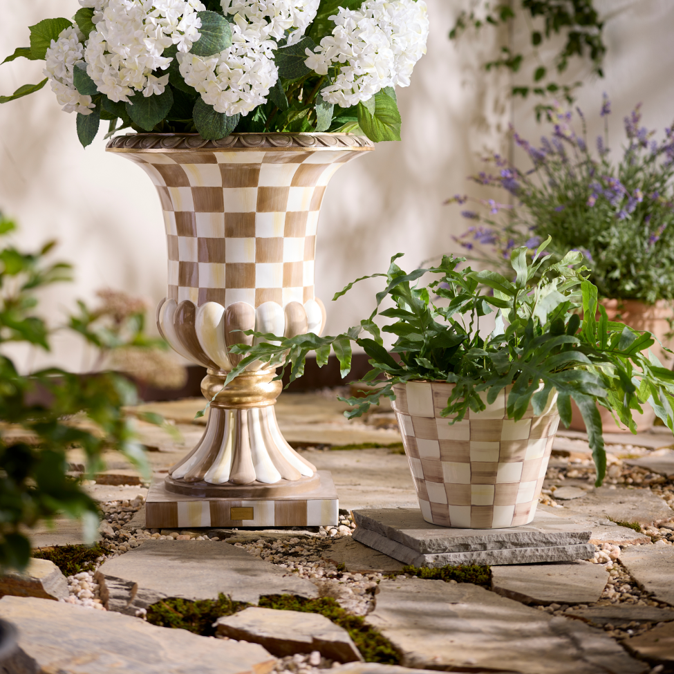 Plant With Personality - featuring mocha check urn 