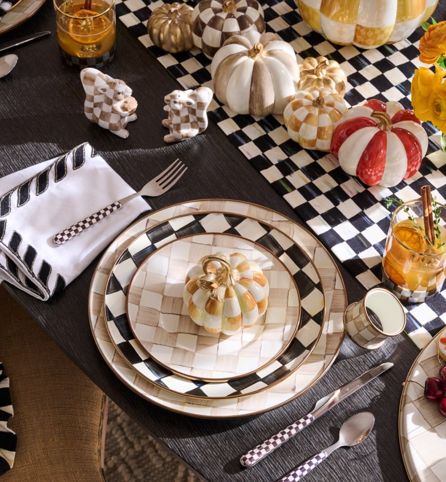 Style A Harvest Table With Plenty  Of Stage Presence - Image features Fall Tablescape