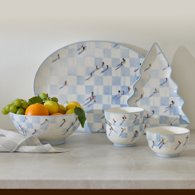 Coming Soon! Our Gray Malin Collection Is Almost Here - Image features an après ski escape combined with an icy new tone for our signature checks