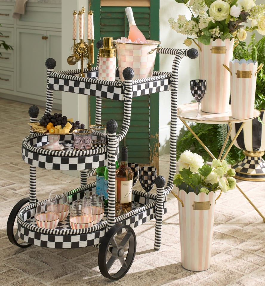Statement Styles For The Great Outdoors - image features Gambit Outdoor Bar Cart