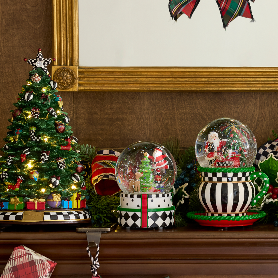 Deck The Halls With Charming Decor - features Snow Globes