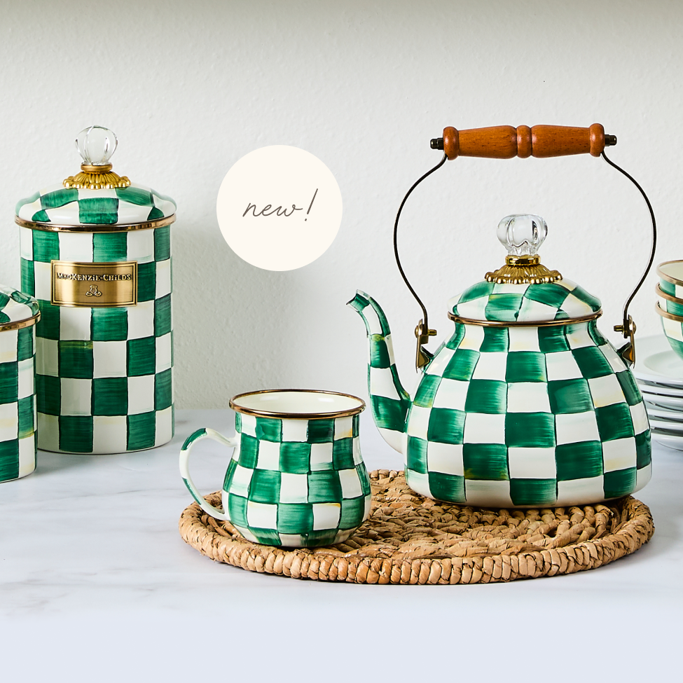 Explore Our Collections - Image Features our New Emerald Check Collection