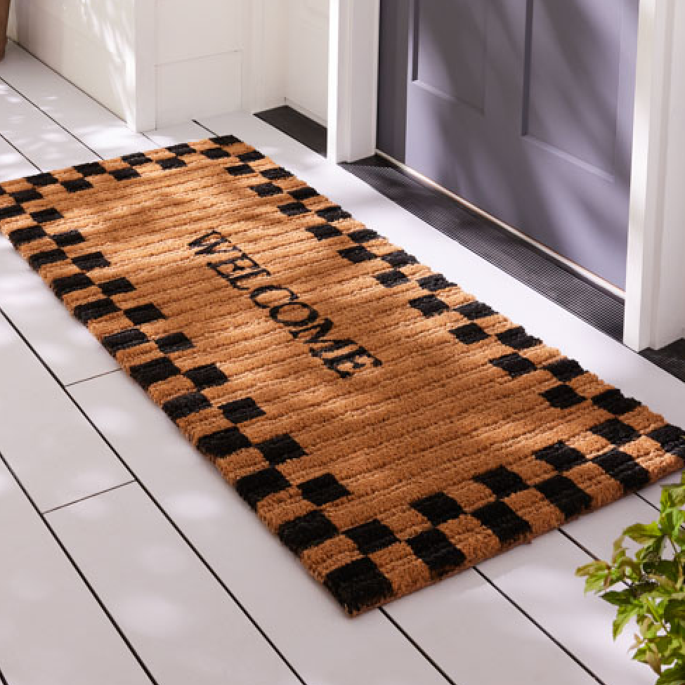 Explore Outdoor Rugs - Image features Welcome Entrance Mat