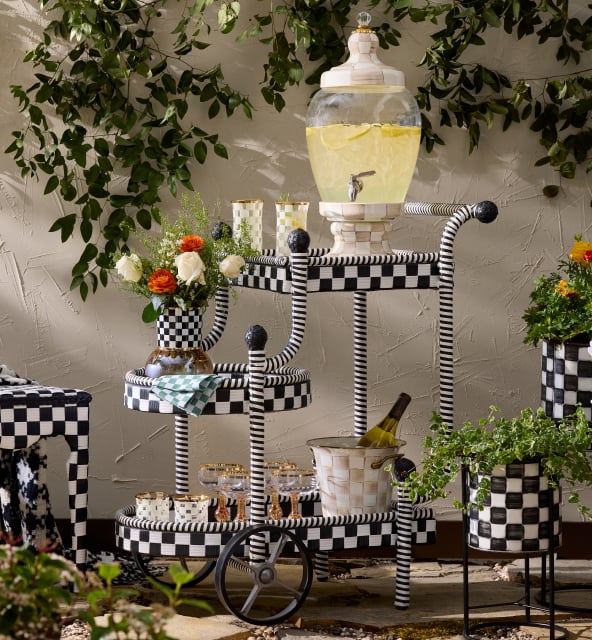 Statement Styles For The Great Outdoors - image features Gambit Outdoor Bar Cart
