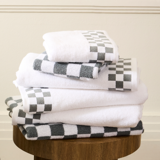 Cozy Up With Luxe Essentials featuring bath towels