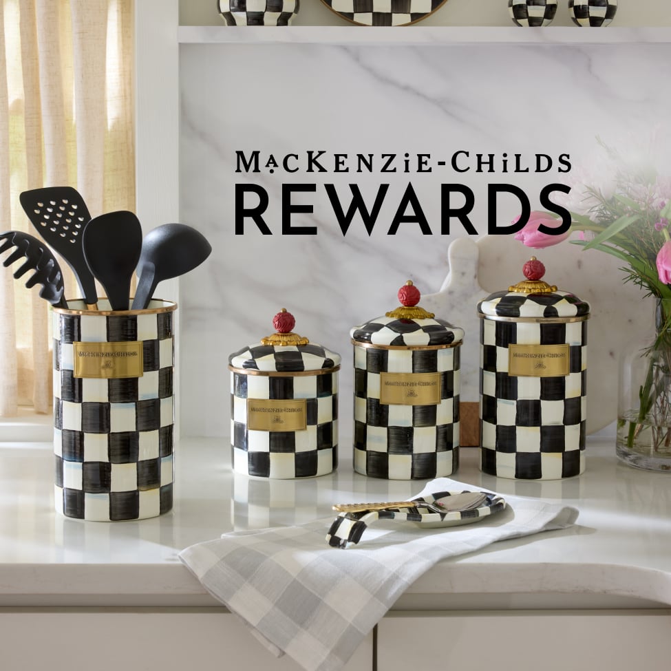 Sign up for Mackenzie-Childs Rewards & earn points on each purchase