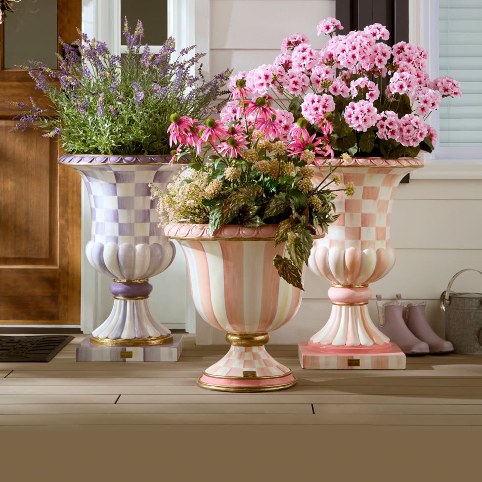 Fresh Pots & Planters - featuring new Violet Check Urn