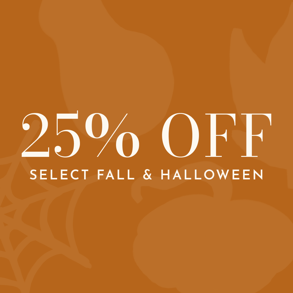 3 days only! 25% off select fall & Halloween
