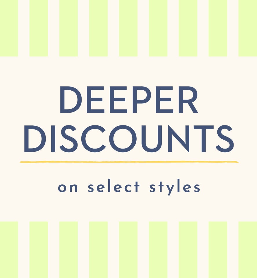 Summer Clearance Event - deeper discounts on select styles