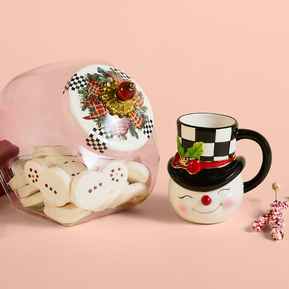 New! Cyber Week Specials - image features cyber special snowman mug and festive cookie jar