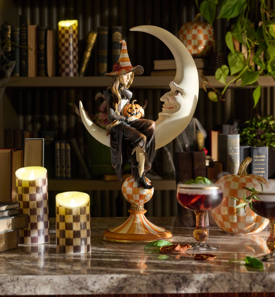 Dress The Set In Fresh Seasonal Finds - Image features witch and moon figurine