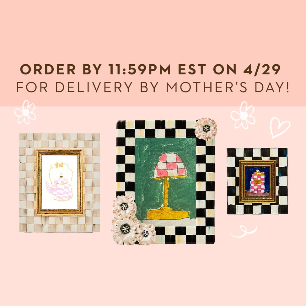 Find Your Perfect Mother's Day Gift Just In Time, Order By 11:59PM EST on 4/29 for delivery by Mother's Day - Image features picture frames